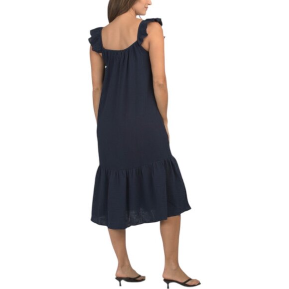 PETITE PLUME Cotton Gauze Celeste Night Dress - Picture 2 of 4